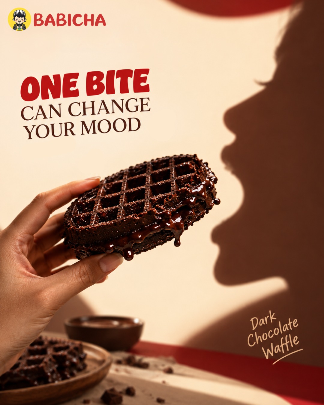 Some cravings don’t need an explanation. 🤎
Just one bite of that rich, gooey Dark Chocolate Waffle and suddenly… nothing else matters. 🧇🍫

Consider this your sign to treat yourself at Babicha. ❤️

#babicha #darkchocolatewaffle #wafflelove #dessertcravings #goodfoodgoodmood