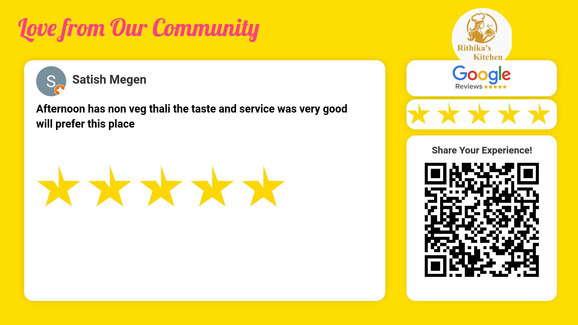 Review image for Satish Megen